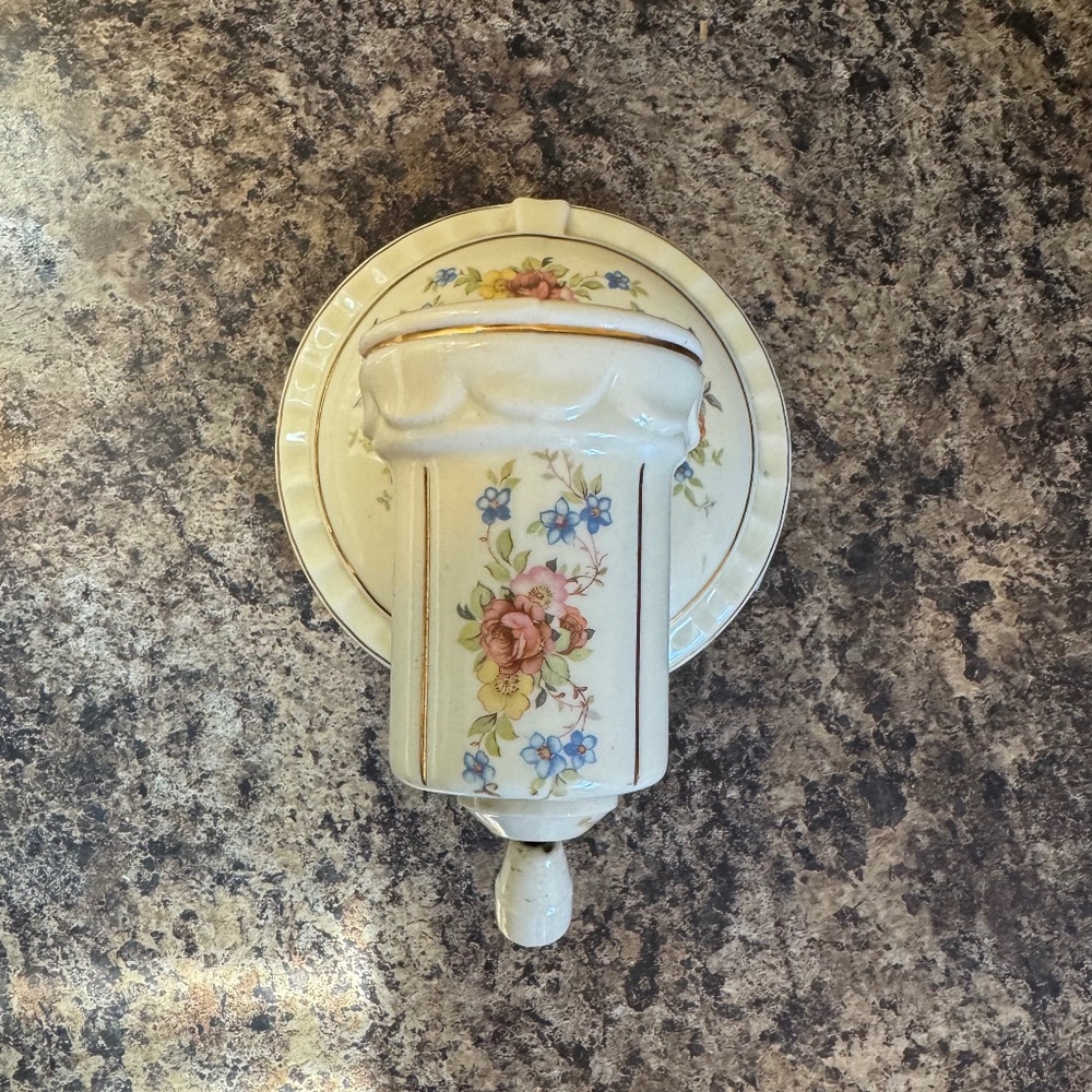 Vintage Ceramic Light Fixture, circa early 1900's